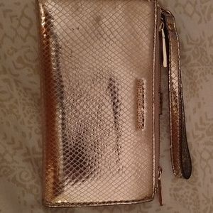 Michael Kors leather wristlet